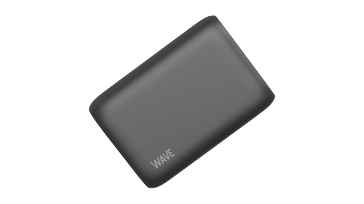 Powerbank Pocketpower i sort, Wave 201 g