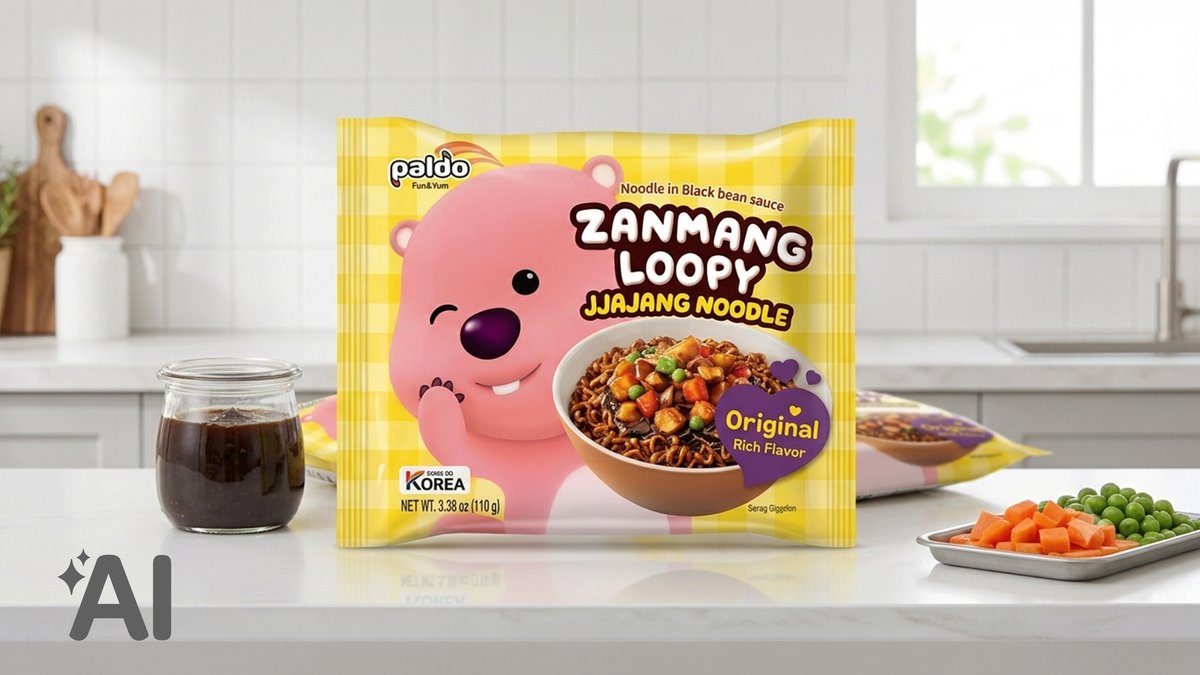 Zanmang loopy jjajang noodle (original rich flavour)-110g