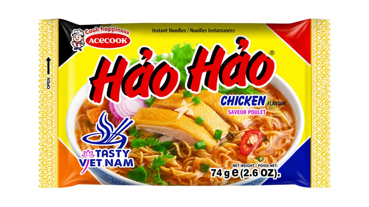 Hao Hao chicken flavour noodles-74g
