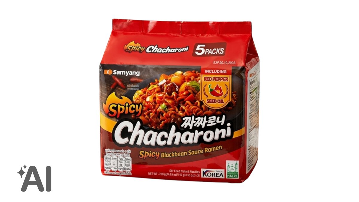 SAMYANG chacharoni 5 packs- 700g- spicy bulkdak