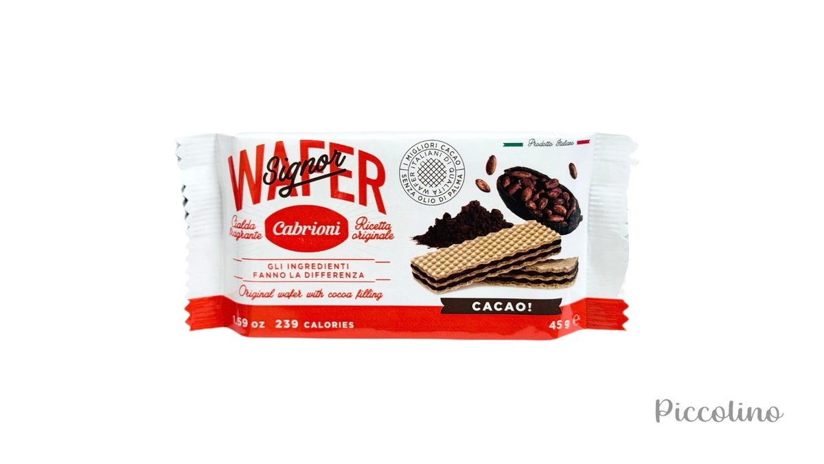 Cabrioni Wafer Cacao 45g