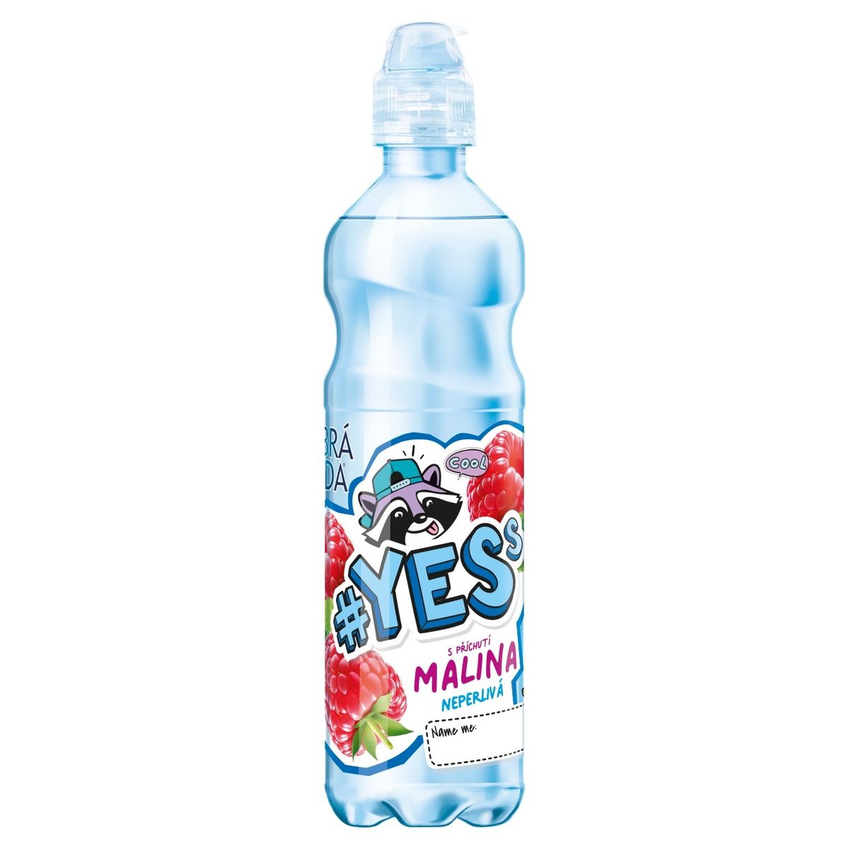 Dobrá voda YESs s příchutí malina neperlivá 0,5l