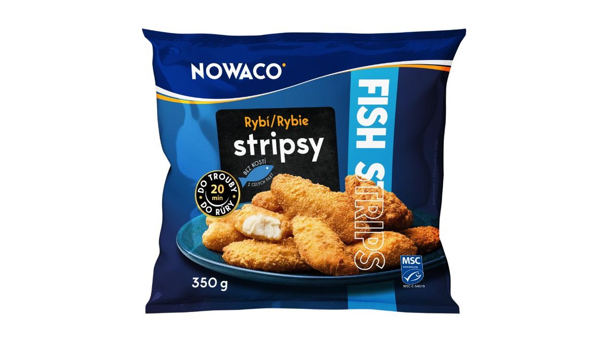 Nowaco Rybí stripsy nemleté, 350 g