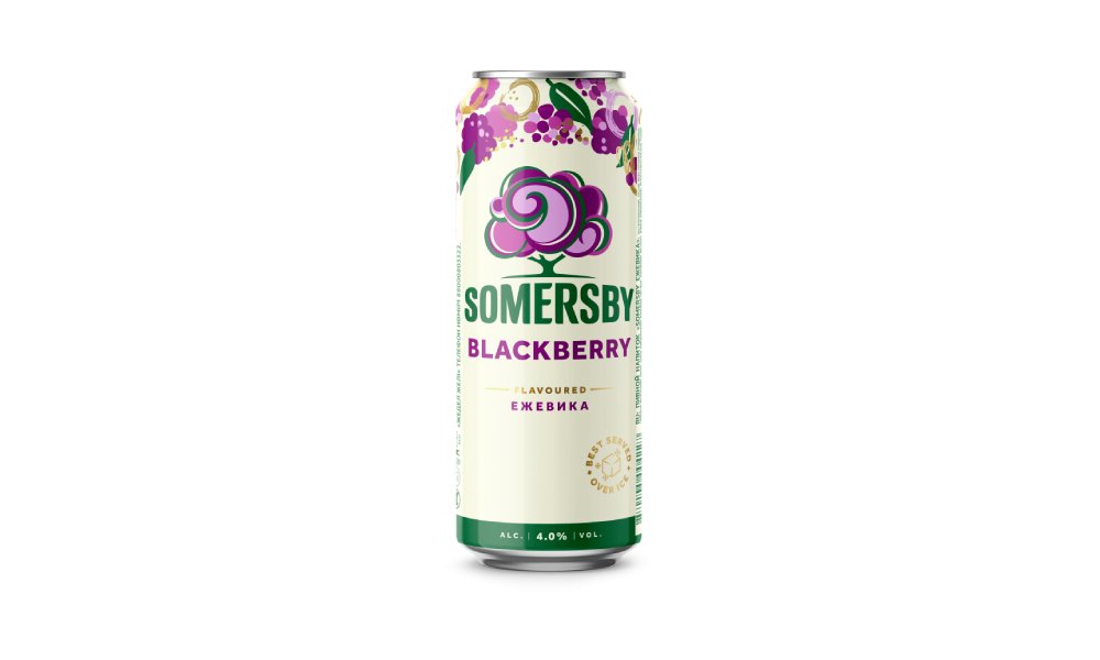 Пивной напиток somersby 0,43л blackberry жб
