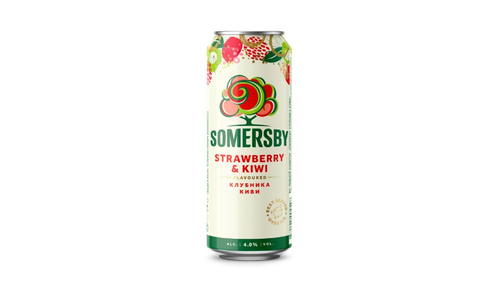 Напиток пивной Somersby Клубника-Киви 0,43 л