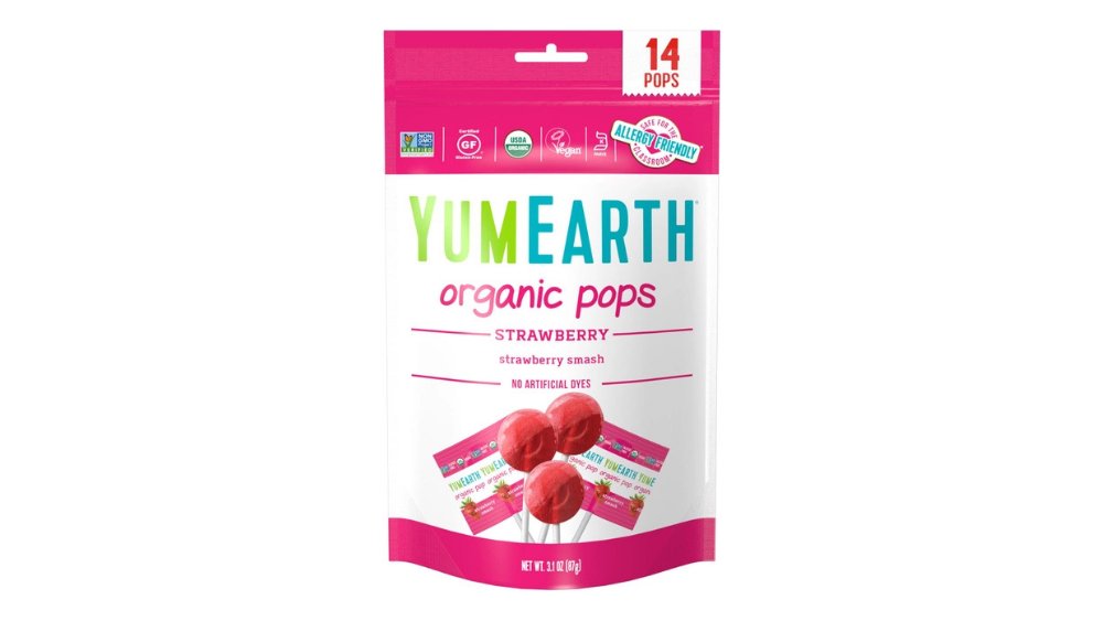 Леденцы Yumearth organic клубничные 85г