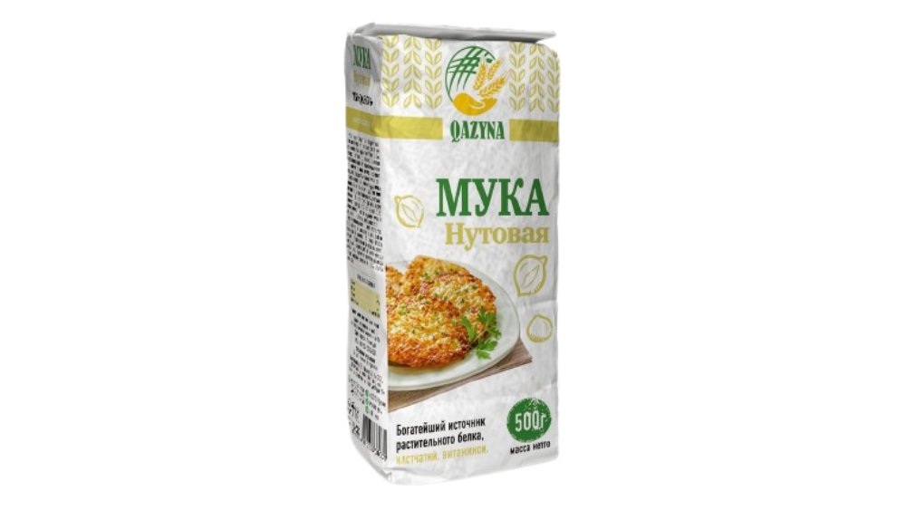 Мука Qazyna нутовая 500 г