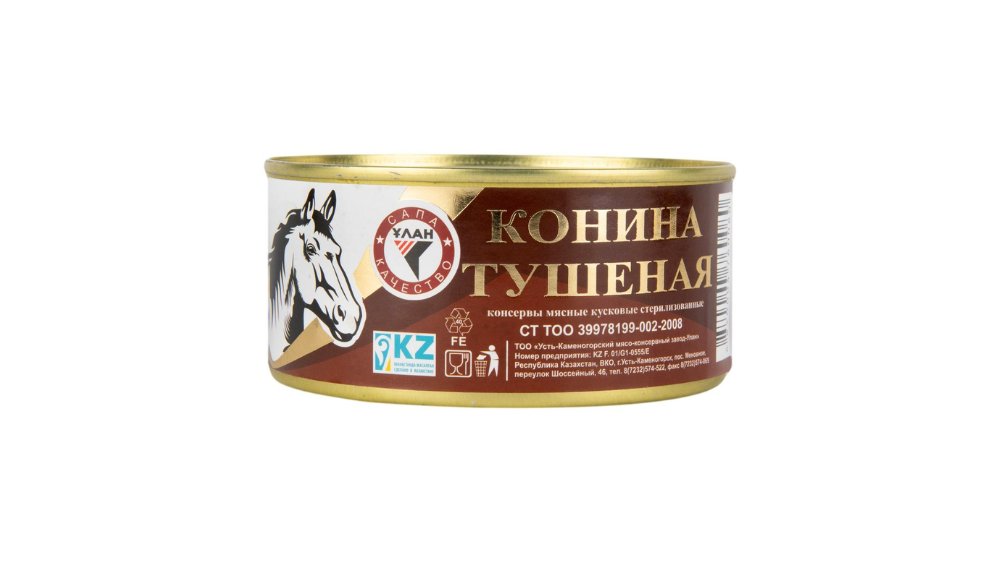 Конина УЛАН Тушеная 325г ж/б