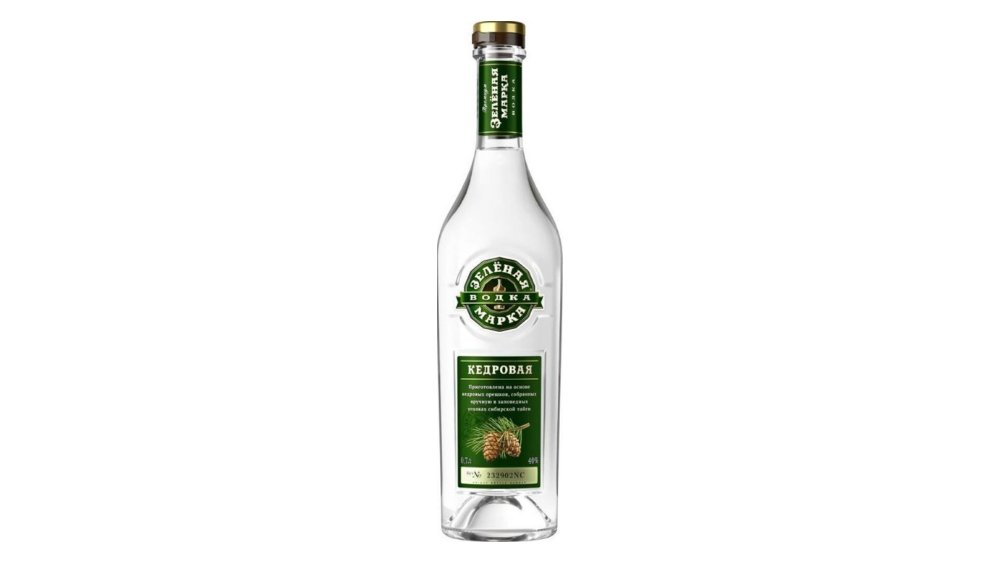 Водка ЗЕЛЕНАЯ МАРКА Кедровая 0,7л с/б