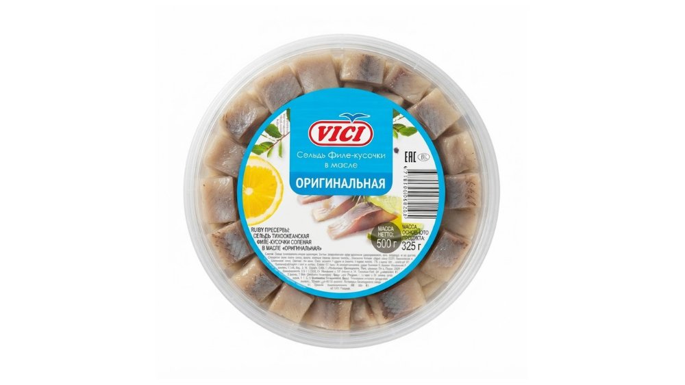 Филе сельди кусочки Vici Оригинальное 500 г
