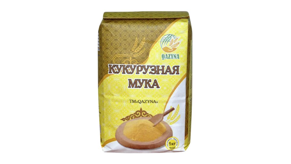 Мука QAZYNA Кукурузная 1кг м/у