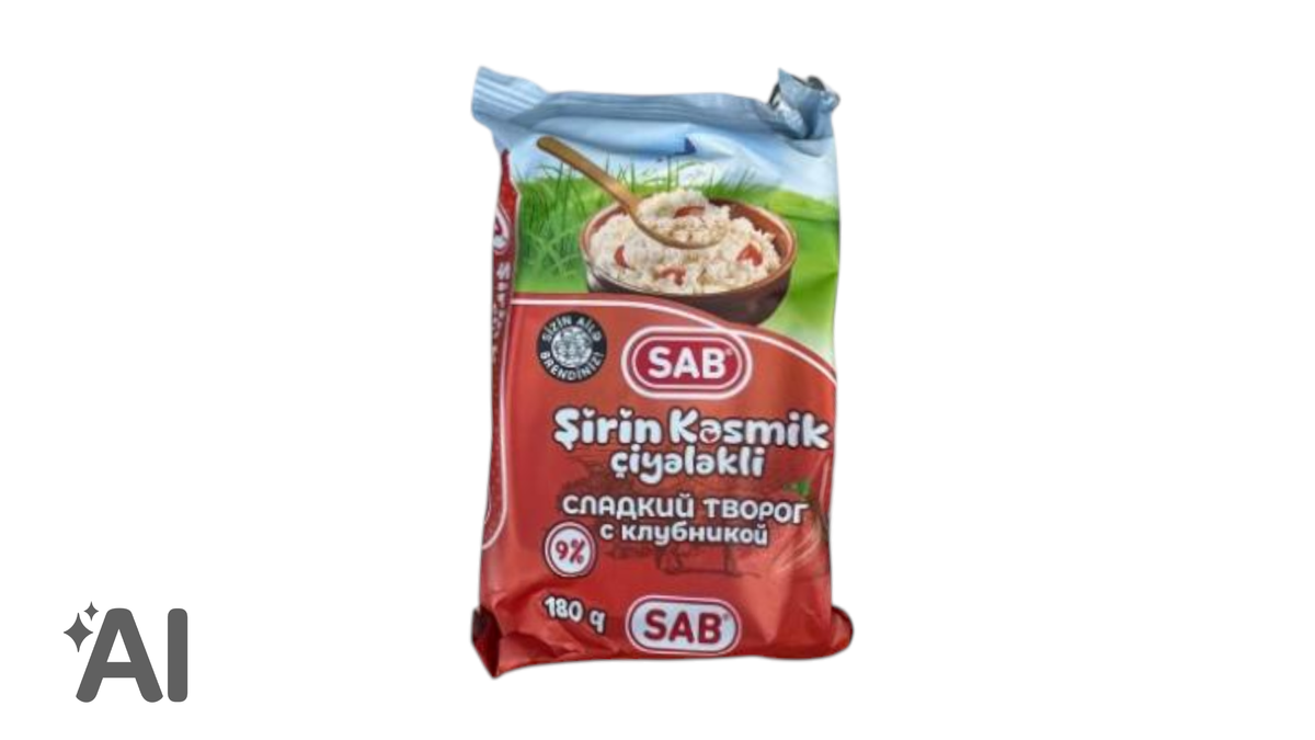 Sab Kəsmik Çiyələk 9% 180 qr