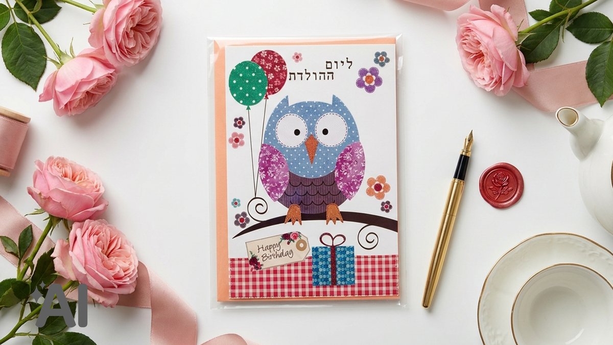 כרטיס ברכה+מעטפה | ליום ההולדת