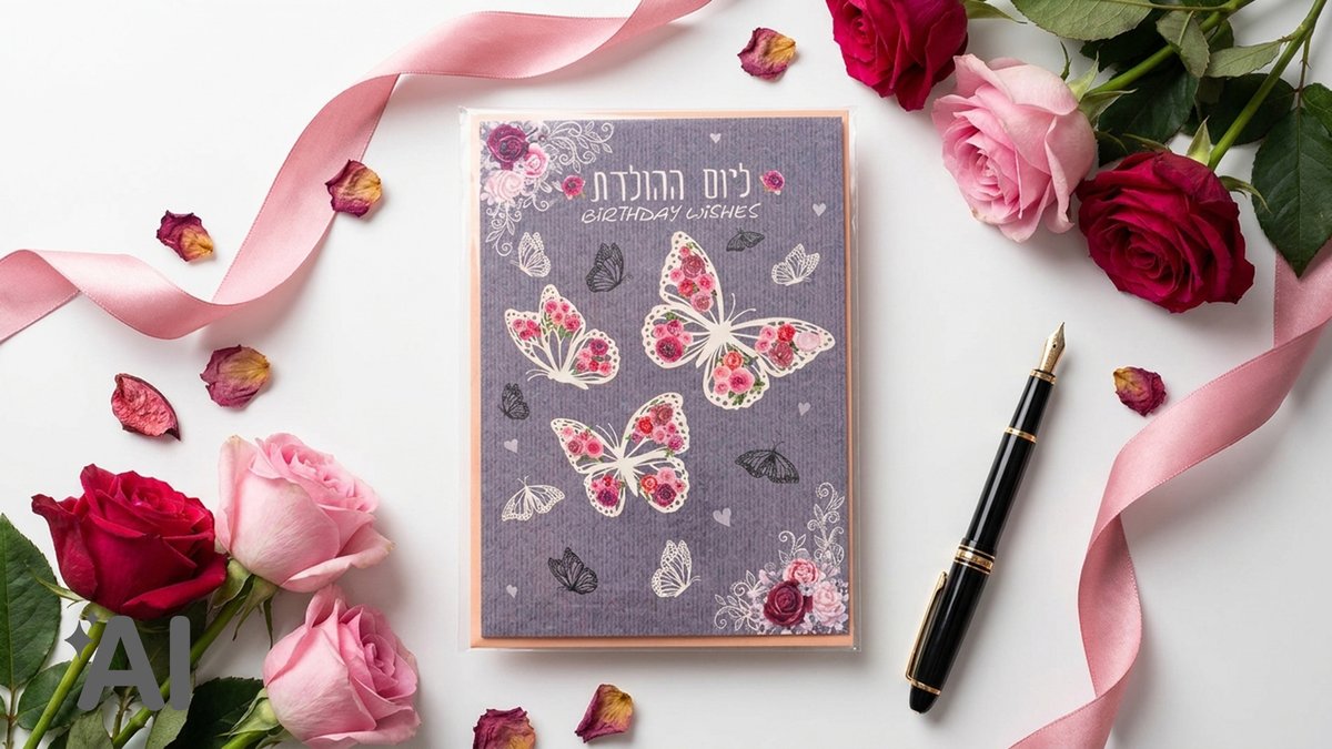 כרטיס ברכה+מעטפה | ליום ההולדת