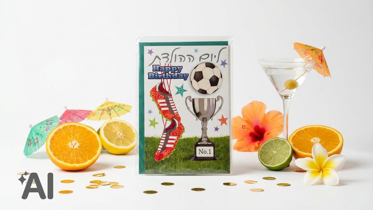 כרטיס ברכה+מעטפה | ליום ההולדת