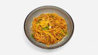 Objednať 3. 300g Špagety bolognese, bazalka, parmezán A: 1,3