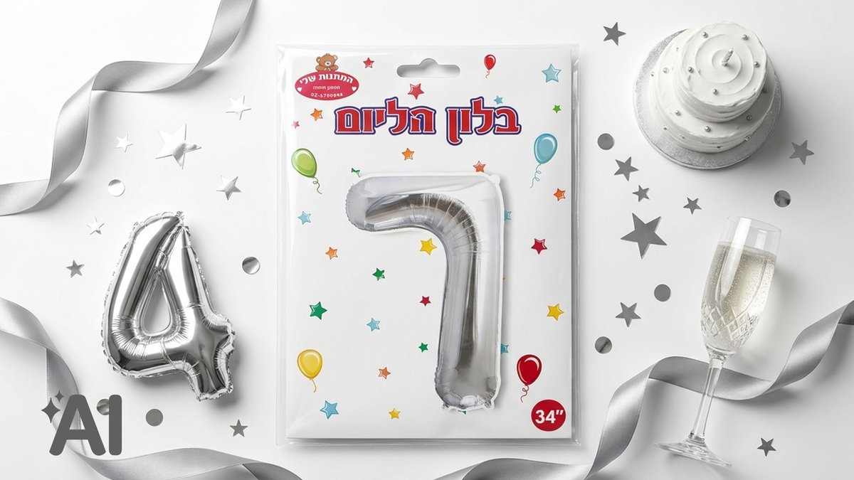 בלוני מספרים ללא הליום כסף-7