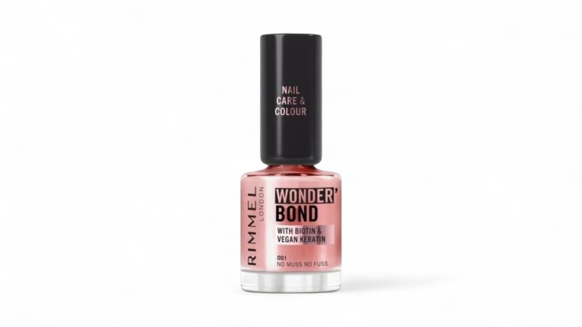 Rimmel london wonder'bond care & colour lak za nokte - 01 no muss no fuss, 12 ml