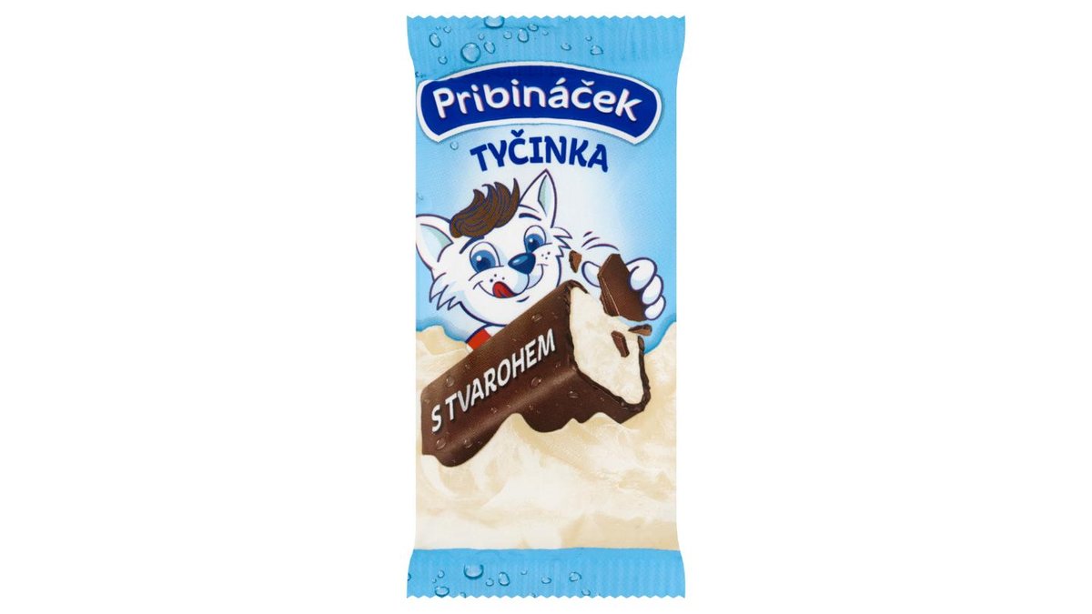 Pribináček Tyčinka s tvarohem a kakaovou polevou 38g