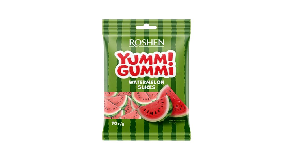 Мармелад Roshen Yummi Gummi Watermelon Slices 70 г