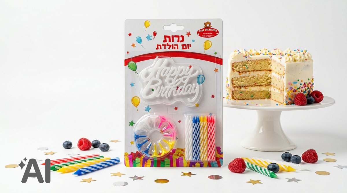 נרות יום הולדת-HAPPY BIRTHDAY