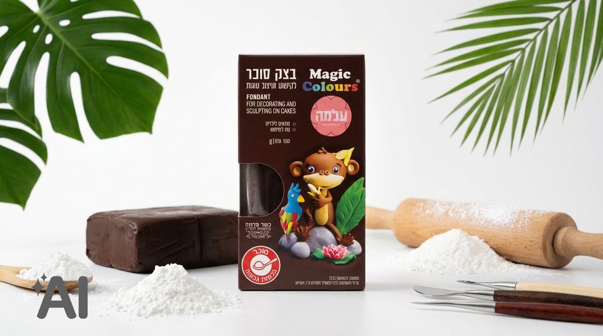 בצק סוכר | שחור