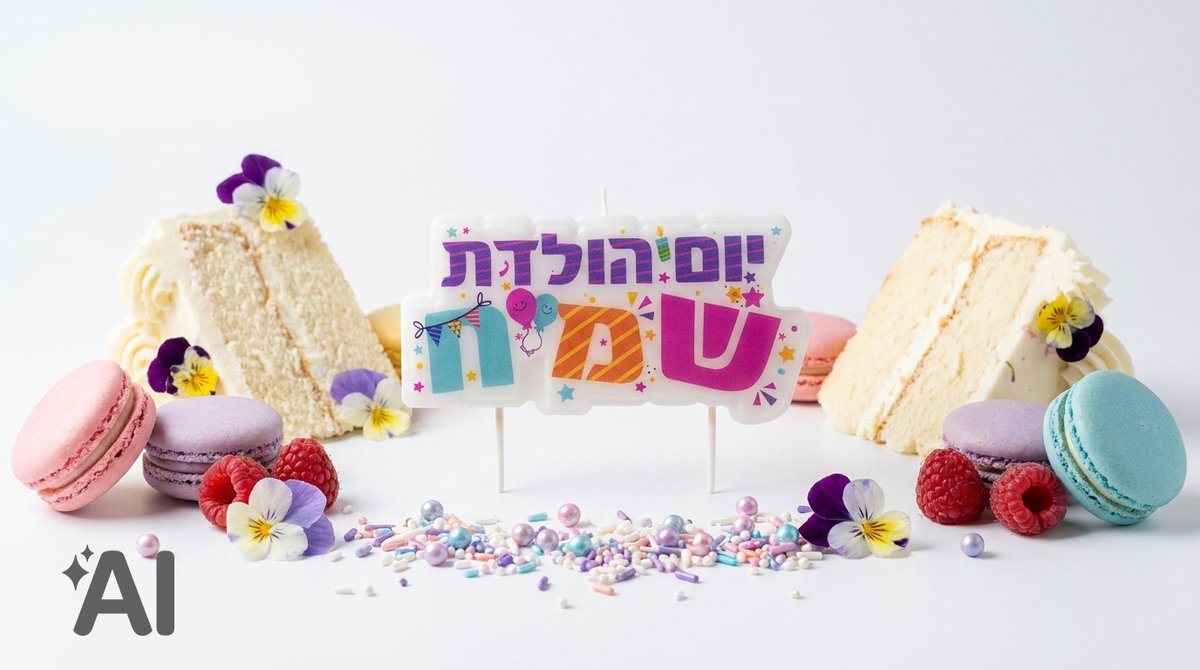 נר יום הולדת שמח