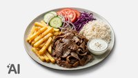 Objednať Teľací kebab tanier