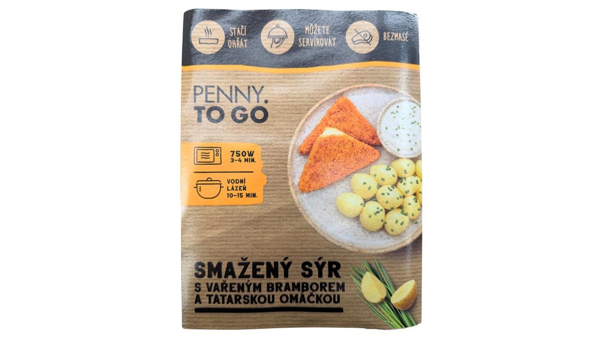 Penny To Go Smažený sýr s vařeným bramborem a tatarskou omáčkou 390g