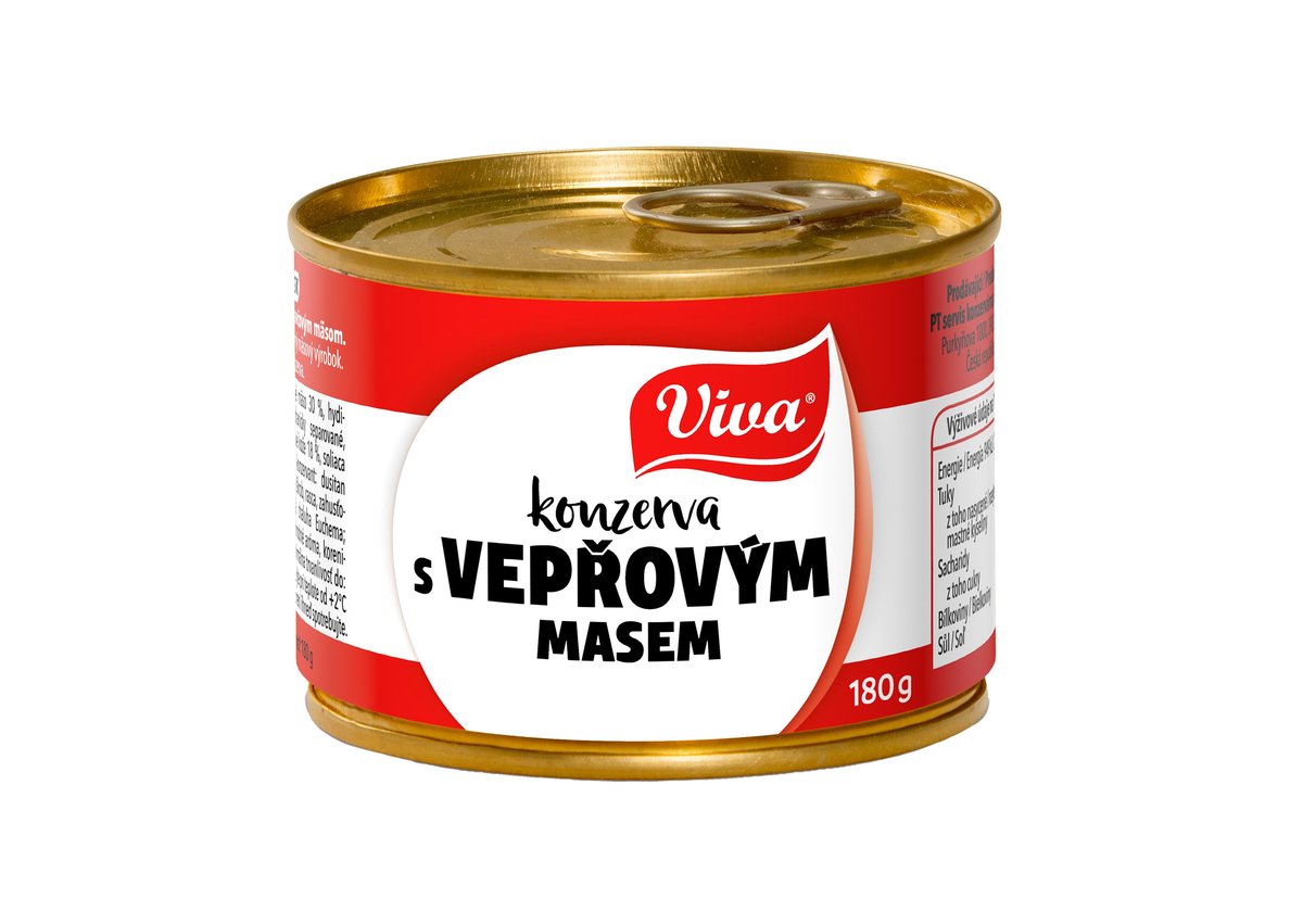 Viva Konzerva s vepřovým masem 180 g.