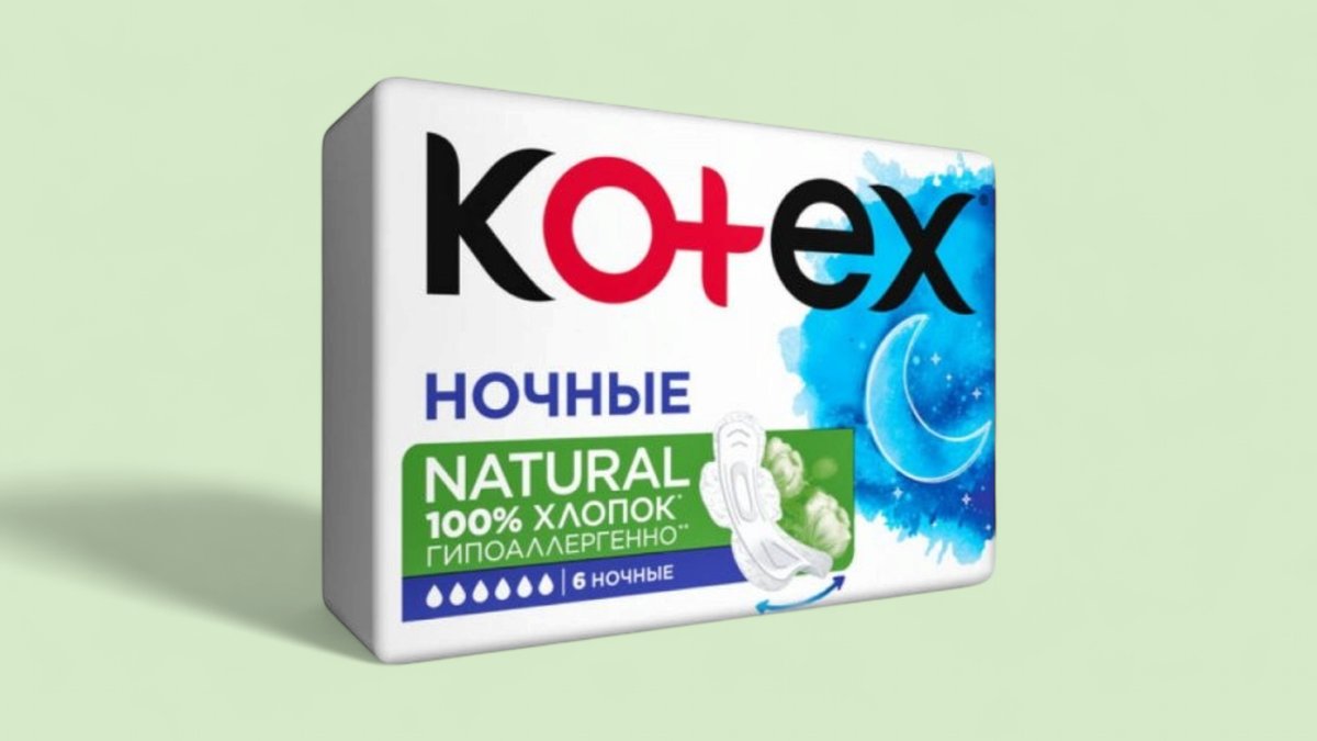 Kotex Night Natural Gündəlik Bez 6əd 6 Damcı