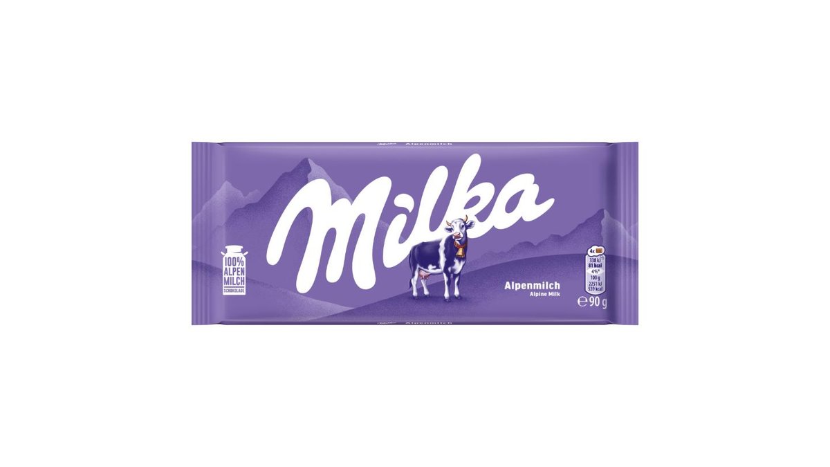 Milka Alpine Milk mléčná čokoláda z alpského mléka 90 g