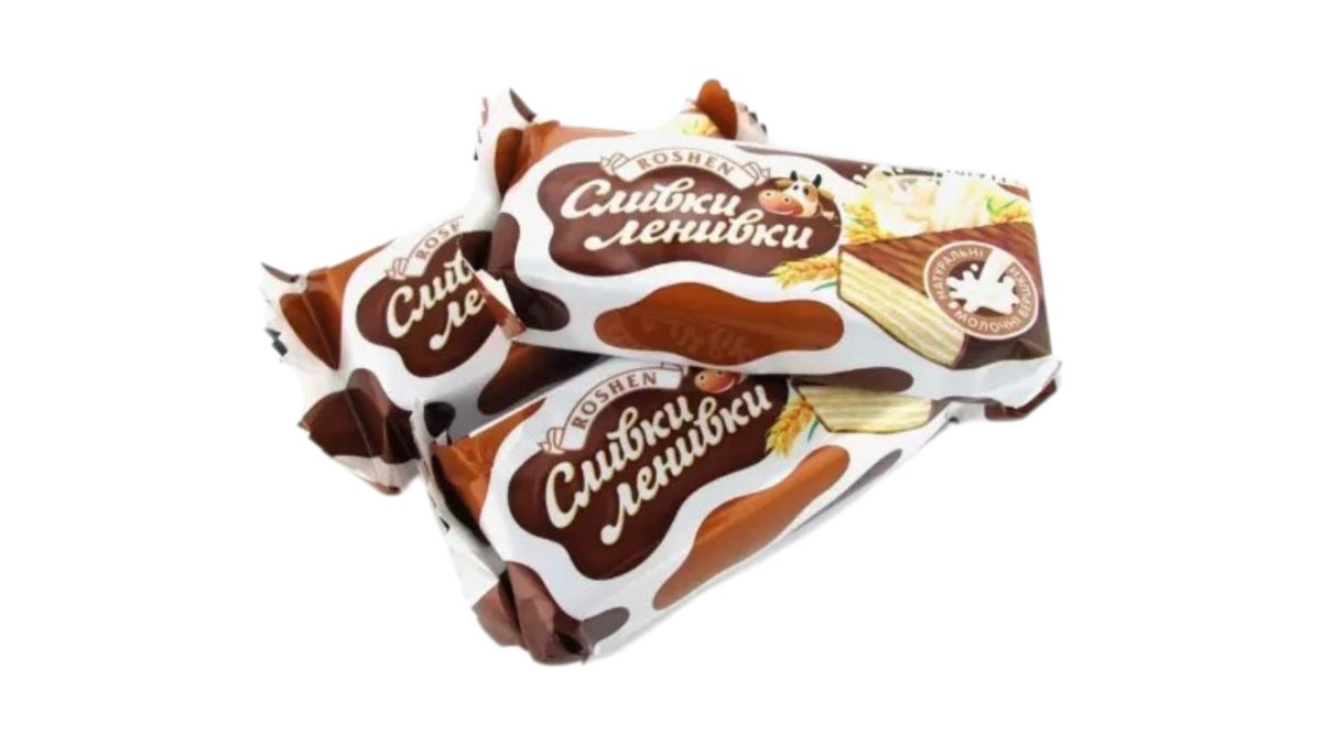 Roshen Конфеты Вафельные Сливки-Ленивки кг