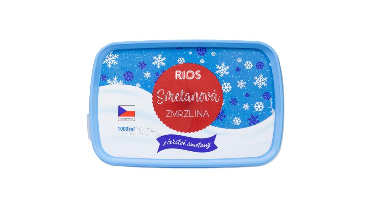 Rios Smetanová zmrzlina z čerstvé smetany 1000ml