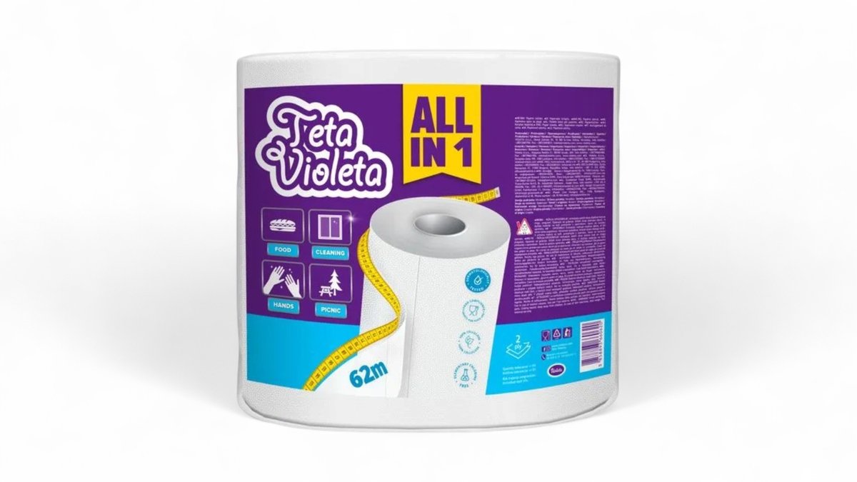 Violeta papirnati ručnik maxi rola all in 1