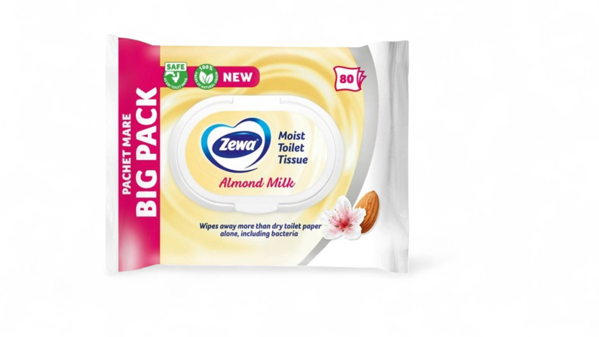 Zewa vlažni toaletni papir almond milk XXL 80/1