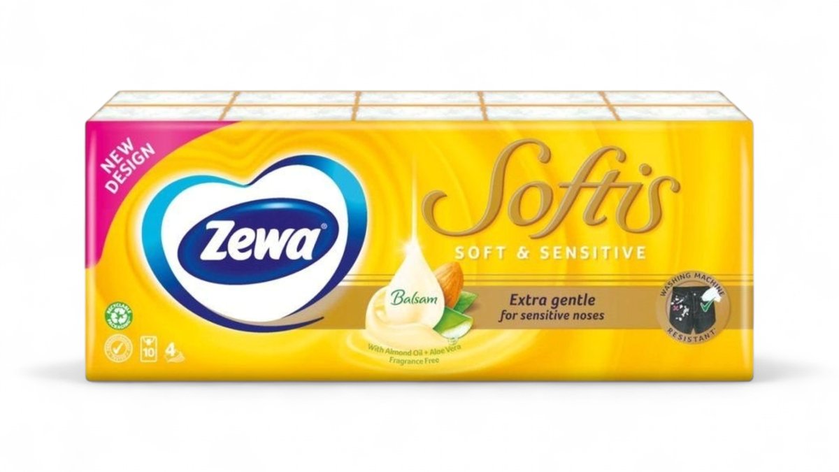 Zewa Papirnate maramice softis sensitive 10/1