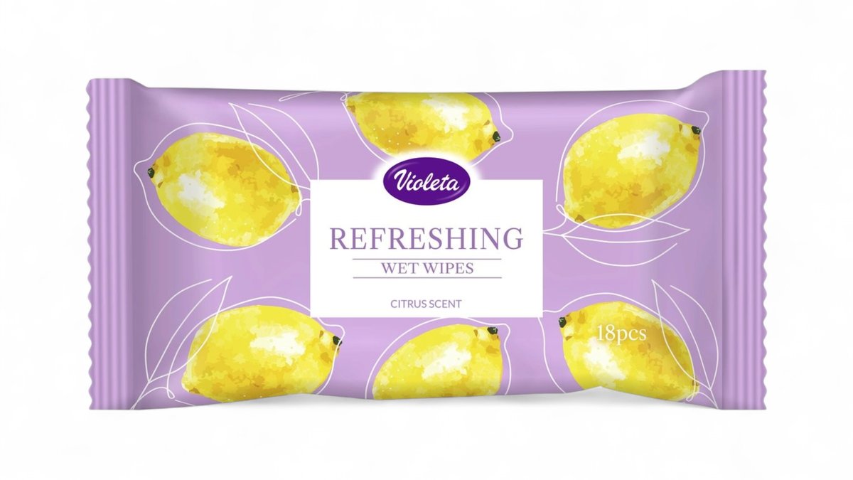 Violeta maramice vlažne fresh citrus 18 komada