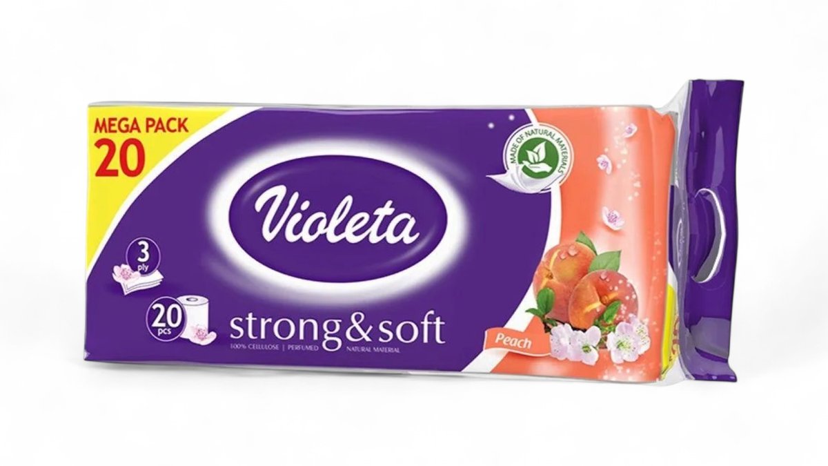 Toaletni Papir 20/1 Strong&Soft Breskva 3 sl