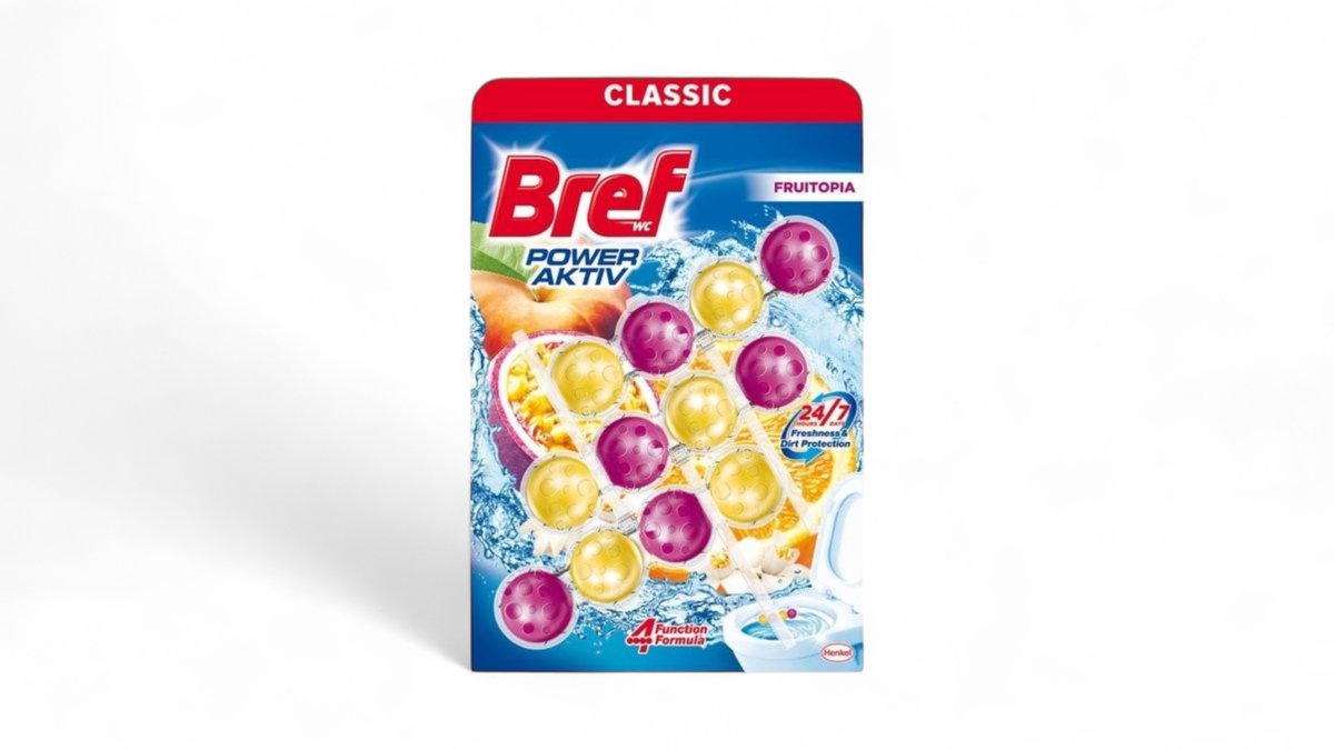 Bref osvježivač wc školjke fruitopia 3x50 g