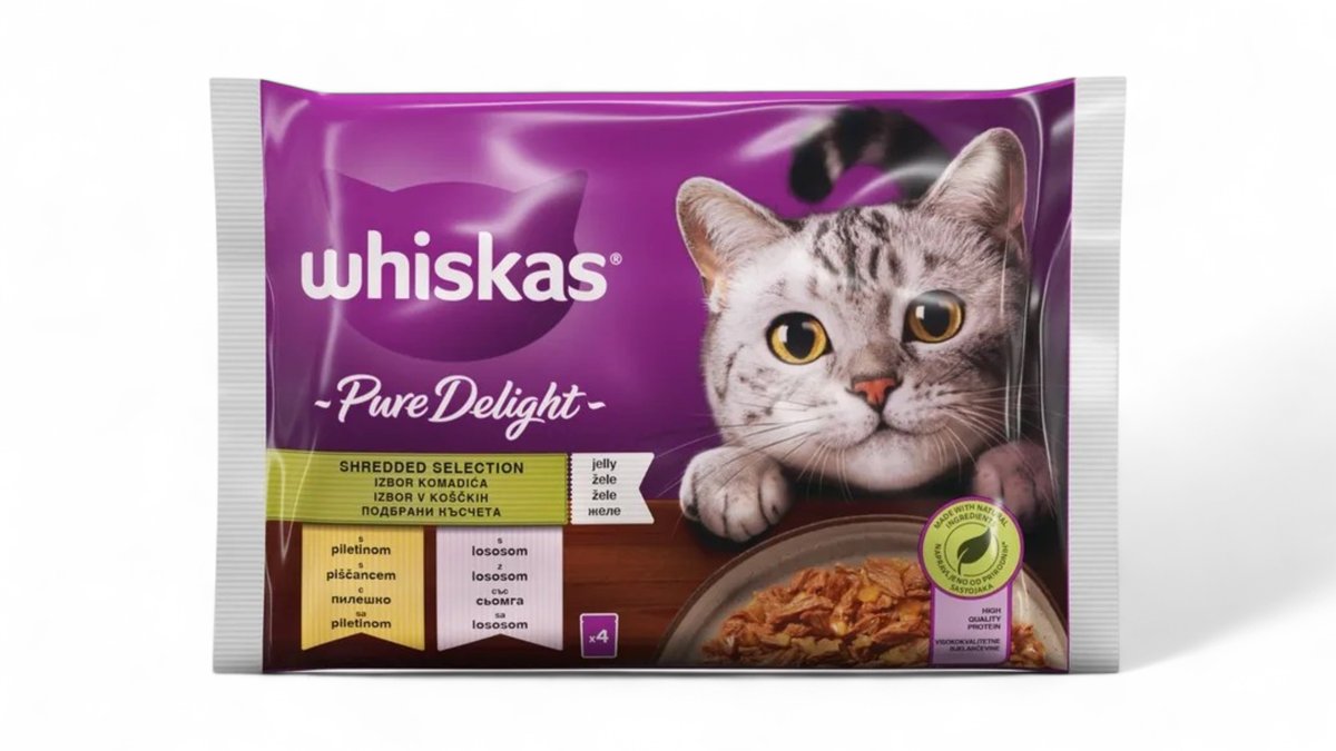 Whiskas Pure Delight miješani izbor, 4x85 g