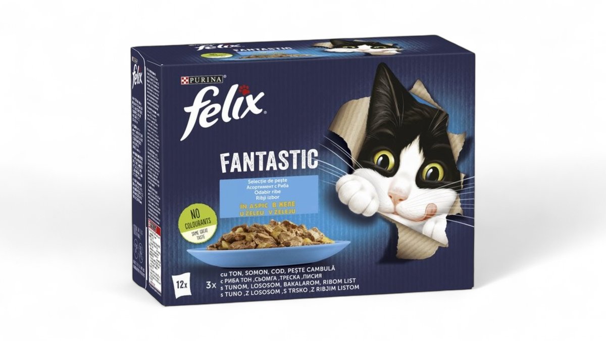 Felix Fantastic hrana za mačke riba 12x85g