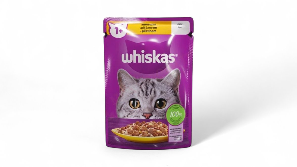Whiskas 1+ Vrećica Piletina U Želeu 85 g