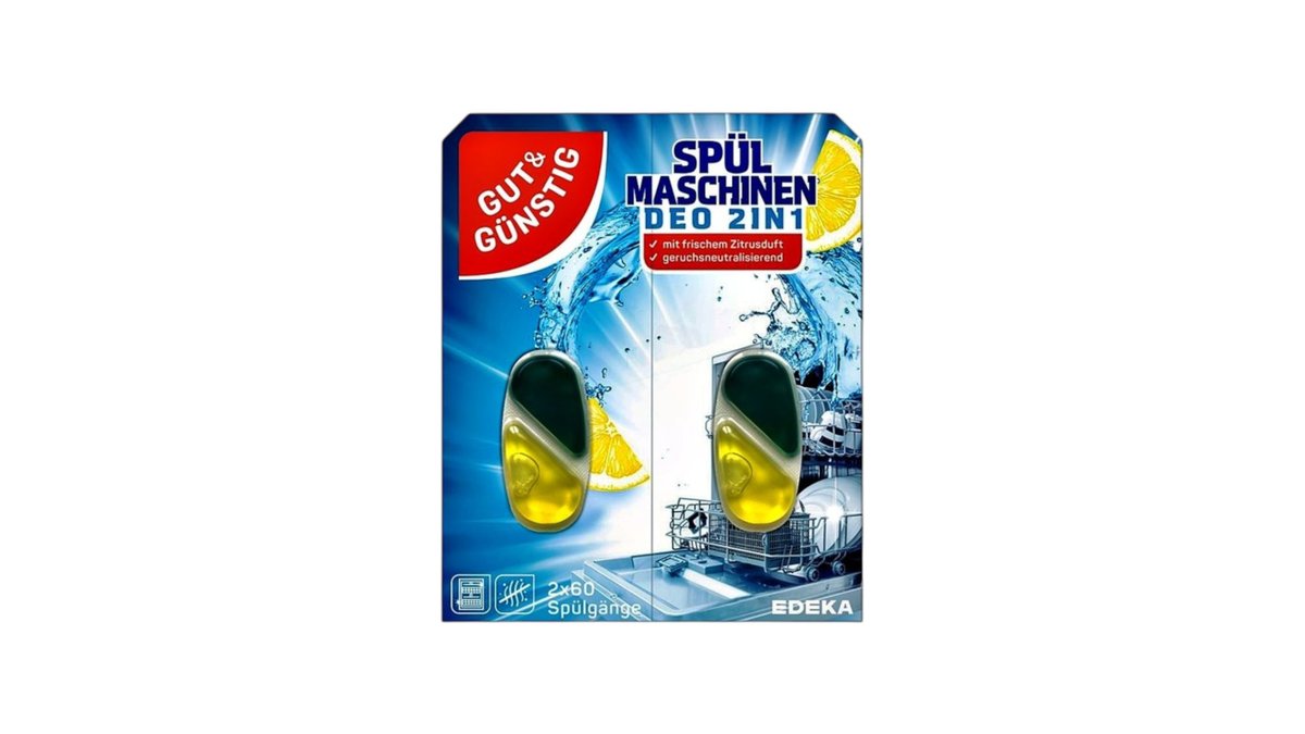 Gut & Günstig Spülmaschinen-Deo Lemon, 2x4 ml | EDEKA Hilbrecht