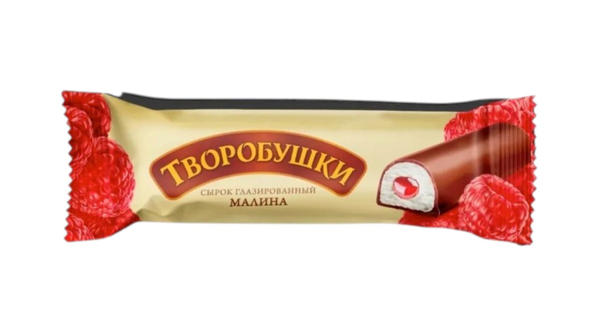Сырок Творобушки малина творожный глазированный 40 г
