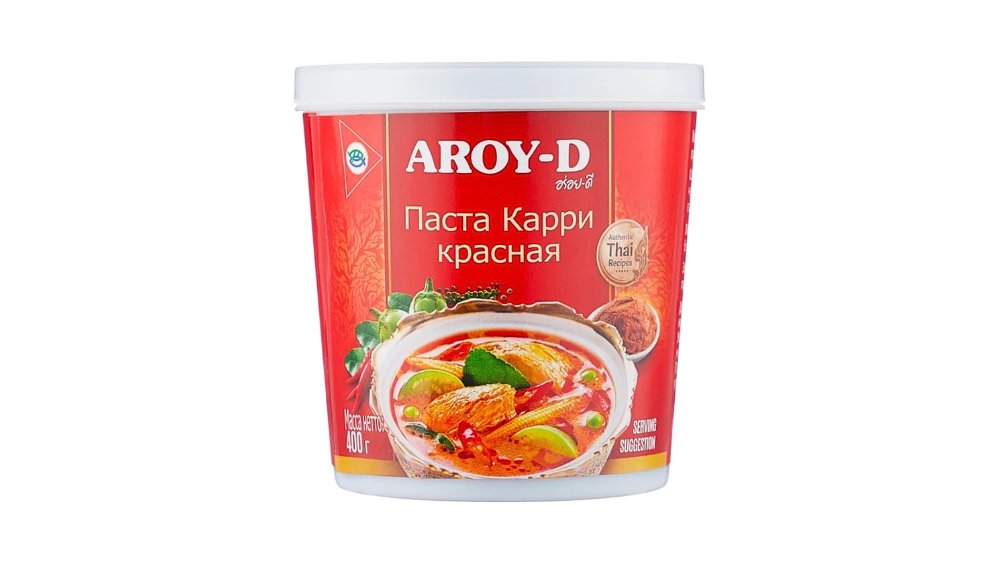 Паста AROY D Карри красная 400г