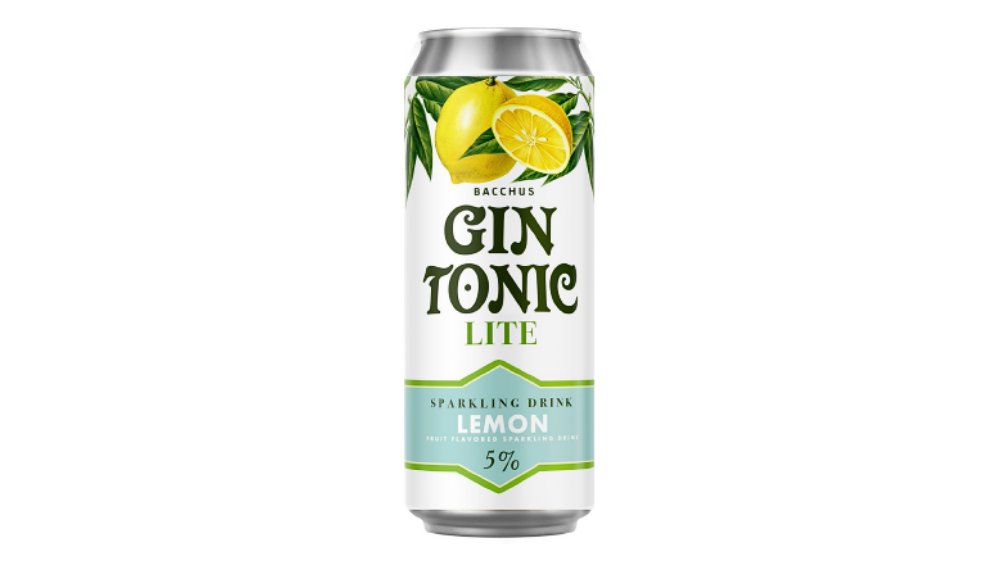 Напиток Gin Tonic Bacchus Lite Lemon 0,45 л