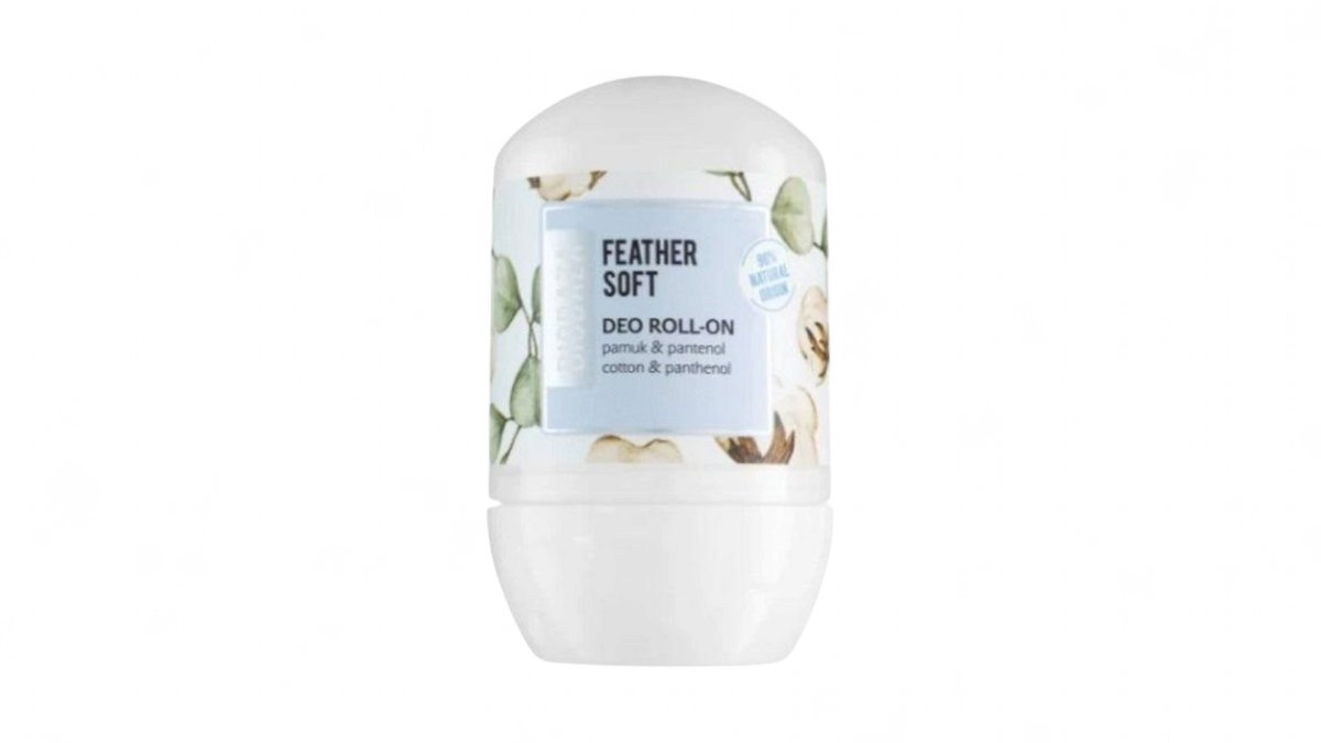 Biobaza feather soft deo roll-on pamuk i pantenol 50 ml