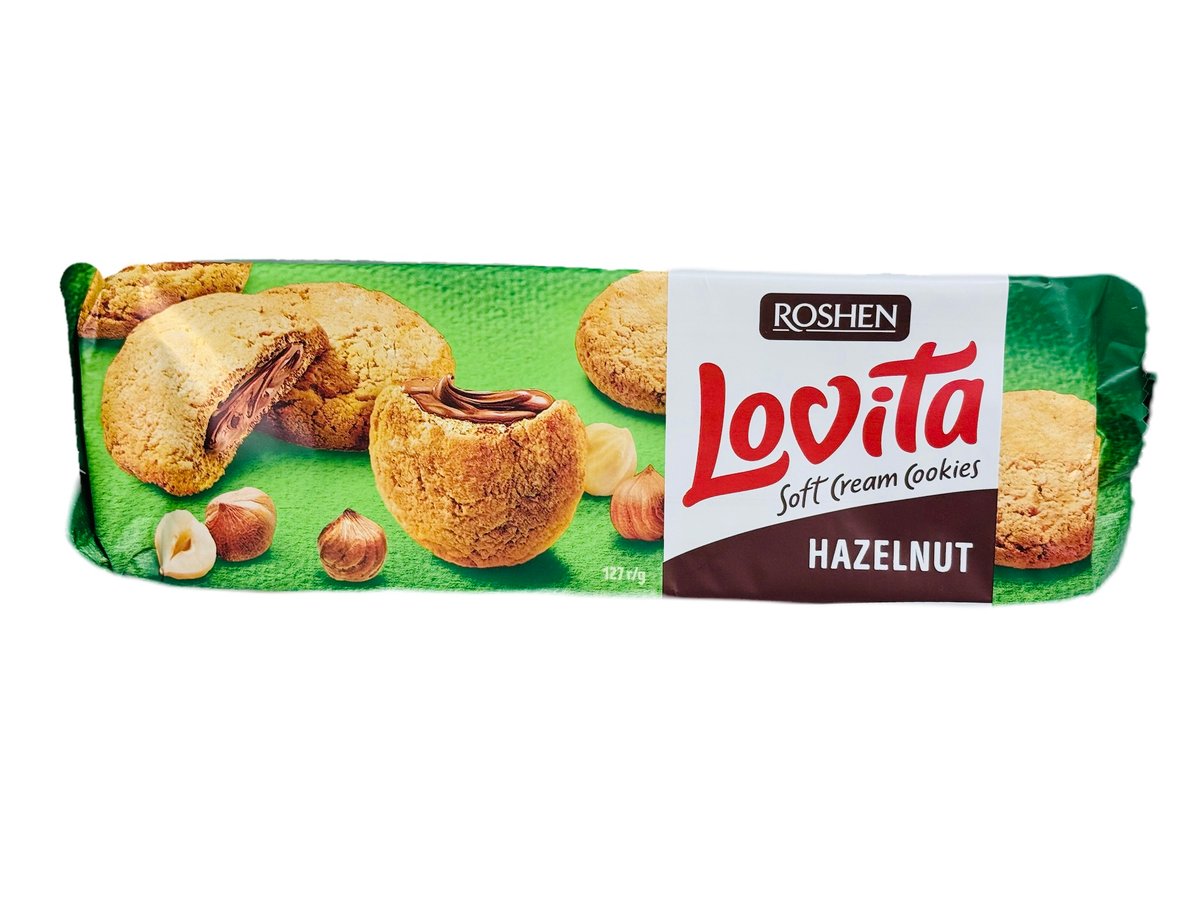 Lovita Crem Cookies Hazelnut 127g