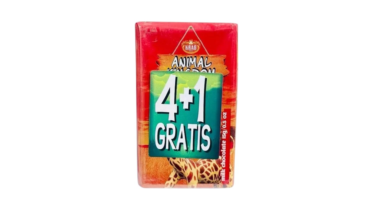 Kras Animal Kingdom 4+1gratis 75g